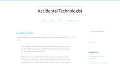 Desktop Screenshot of accidentaltechnologist.com