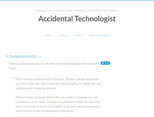 Tablet Screenshot of accidentaltechnologist.com